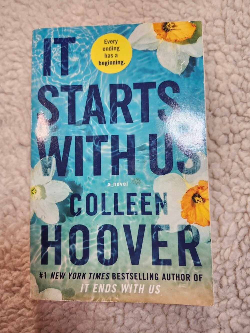 Colleen Hoover It Starts With Us Paperback 2022 Atria Contemporary Romance Novel